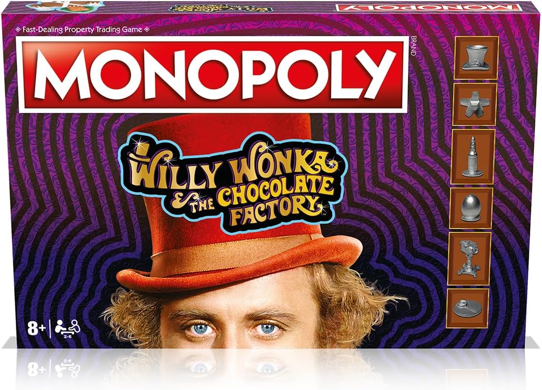 WILLY WONKA AND THE CHOCOLATE FACTORY MONOPOLY TRADING FAMILY